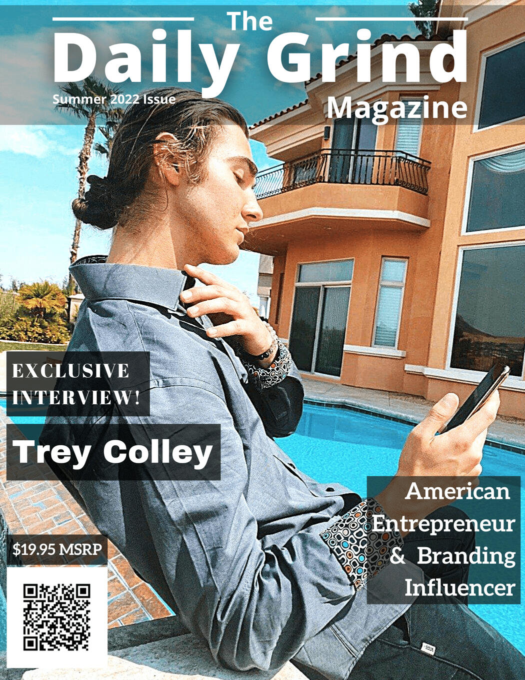 Trey Colley On The Cover Of The Daily Grind Magazine